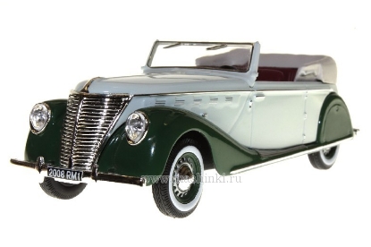 Изображение IXO-MUS-022 1/43 RENAULT Suprastella Coach 2-tones 1939 green/brown interiors
