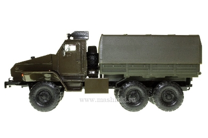 Изображение SCALE 1/43 У-432009-31 бортовой грузовик с бронекабиной хаки