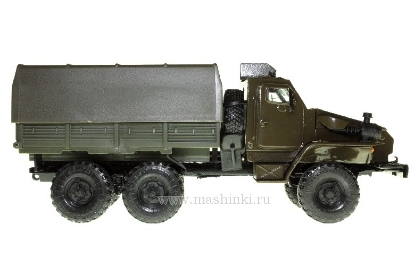 Изображение SCALE 1/43 У-432009-31 бортовой грузовик с бронекабиной хаки
