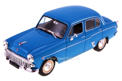 Изображение АЛ-римейк 1/43 М-407 (с клыками поздняя решетка) голубой