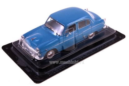 Изображение АЛ-римейк 1/43 М-407 (с клыками поздняя решетка) голубой