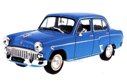 Изображение АЛ-римейк 1/43 М-407 (с клыками поздняя решетка) голубой