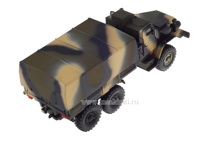 Изображение SCALE 1/43 У-432009-31 бортовой грузовик бронекабина камуфляж