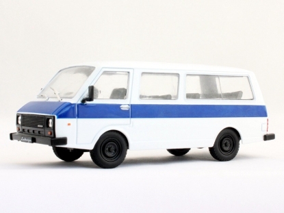 Изображение АЛ-074 1/43 РАФ-22038 ЛАТВИЯ бело-синий (07.12.2011)