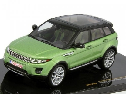 Изображение IXO 1/43 LAND ROVER Range Rover Evoque 5 дв. 2011 lime/black