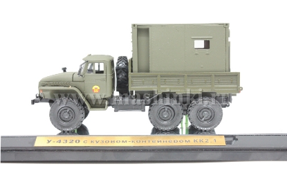 Изображение SCALE 1/43 У-4320 с кузовом-контейнером КК2.1 хаки