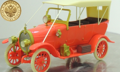 Изображение ИМПЕРИАЛ 1/43 РУССО-БАЛТ Е15/35 Торпедо с тентом красный