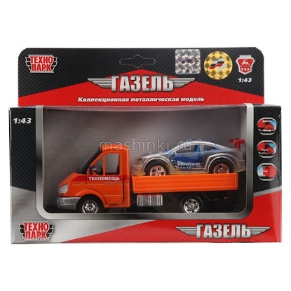 Изображение ТЕХНОПАРК 1/40 ГАЗЕЛЬ-3302 Техпомощь с машинкой