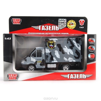 Изображение ТЕХНОПАРК 1/40 ГАЗЕЛЬ-3302 ОМОН