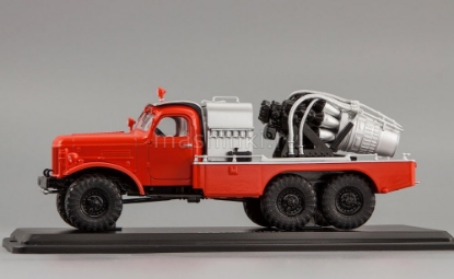Изображение SSM 1/43 АГВТ-100 (157) пожарный автомобиль газовоздушного тушения красный