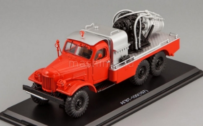 Изображение SSM 1/43 АГВТ-100 (157) пожарный автомобиль газовоздушного тушения красный