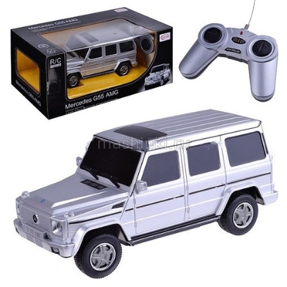Изображение R/C RASTAR 1/24 МERCEDES-BENZ G55 AMG G-Class серебристый, черный