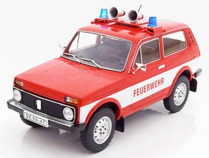 Изображение MODELCAR 1/18 В-2121 НИВА/NIVA Feuerwehr (пожарный) 1985 red/white