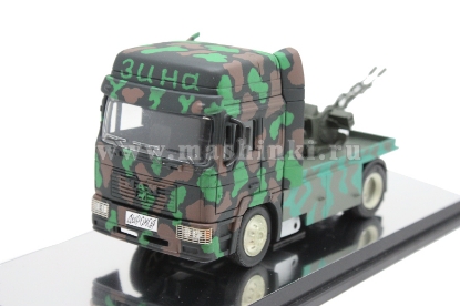 Изображение SCALE 1/43 Гантрак ДЫРОКОЛ/ЗИНА (ДНР 2014) ЗУ-23-2 на шасси MAN F2000 (тираж 10 шт)