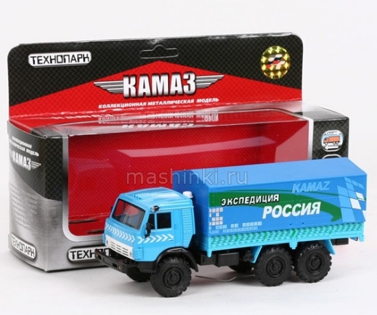 Изображение ТЕХНОПАРК 1/43 КАМАЗ-3303-10 Экспедиция инерц.