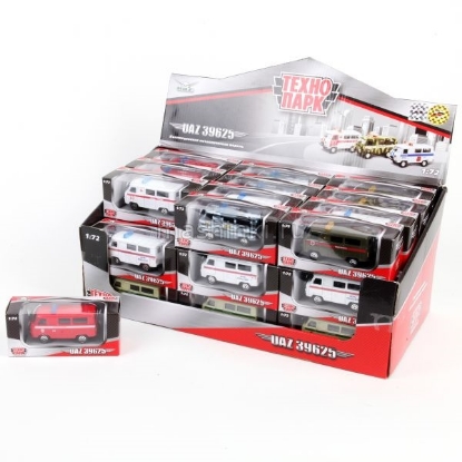 Изображение ТЕХНОПАРК 1/72 УАЗ-39625 металл. 8 см в ассорт.