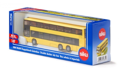 Изображение SIKU 1/87 Автобус MAN городской 2-этажный желтый