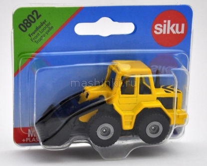 Изображение SIKU 1/87 Бульдозер-погрузчик желтый