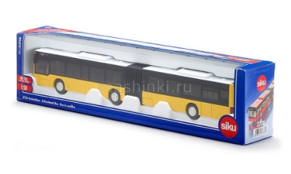 Изображение SIKU 1/50 Автобус-гармошка MAN металл. желтый