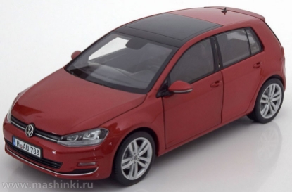 Изображение NOREV 1/18 VW Golf VII (5 дверей) 2013 sunset red