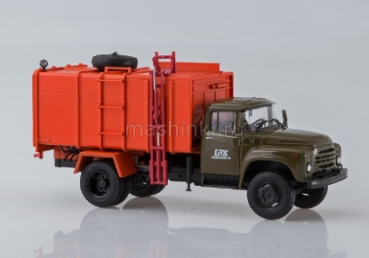 Изображение АИСТ 1/43 КО-413 (ЗИЛ-130) поздний хаки/оранжевый