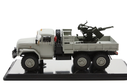 Изображение РУЧНАЯ РАБОТА 1/43 З_Л-131 с зенитной установкой ЗПУ-2 металл. серый