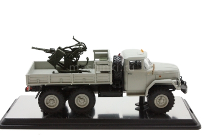 Изображение РУЧНАЯ РАБОТА 1/43 З_Л-131 с зенитной установкой ЗПУ-2 металл. серый