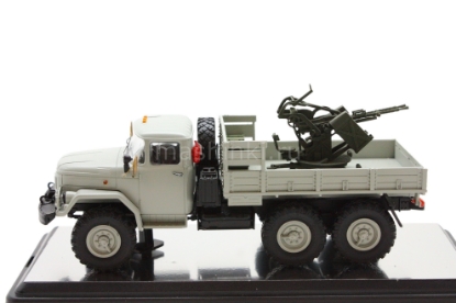 Изображение РУЧНАЯ РАБОТА 1/43 З_Л-131 с зенитной установкой ЗПУ-2 металл. серый
