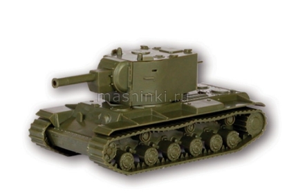 Изображение ЗВЕЗДА 1/100 Советский тяжелый танк КВ-2 (сборка без клея)
