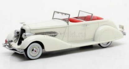 Изображение MATRIX 1/43 DUESENBERG SJ544-2570 Bohman & Schwartz Convertible 1936 white