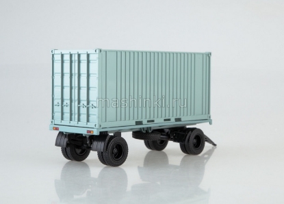 Изображение АИСТ 1/43 Прицеп ГКБ-8350 с контейнером серый