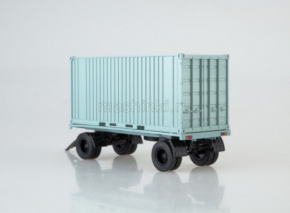 Изображение АИСТ 1/43 Прицеп ГКБ-8350 с контейнером серый