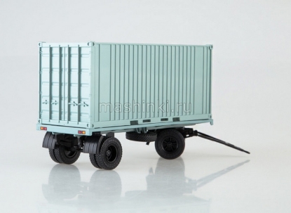 Изображение АИСТ 1/43 Прицеп ГКБ-8350 с контейнером серый