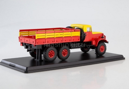 Изображение SSM 1/43 КРАЗ-214 бортовой МГТ красно-желтый