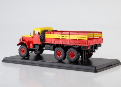 Изображение SSM 1/43 КРАЗ-214 бортовой МГТ красно-желтый