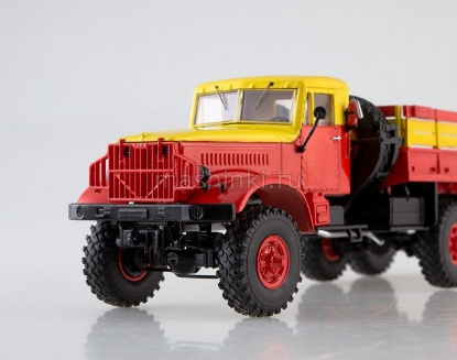 Изображение SSM 1/43 КРАЗ-214 бортовой МГТ красно-желтый