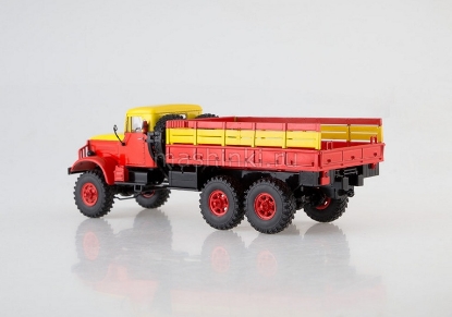 Изображение SSM 1/43 КРАЗ-214 бортовой МГТ красно-желтый