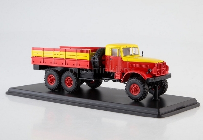 Изображение SSM 1/43 КРАЗ-214 бортовой МГТ красно-желтый