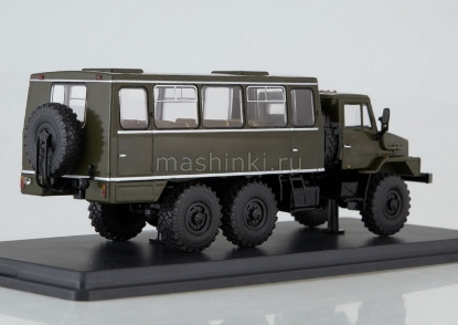 Изображение SSM 1/43 НЗАС-4211 (4322) вахтовый автобус хаки