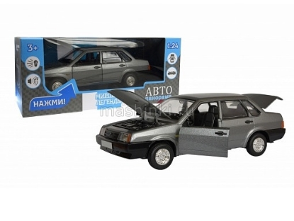 Изображение АВТОПАНОРАМА 1/22 В-21099 (свет, звук) серый