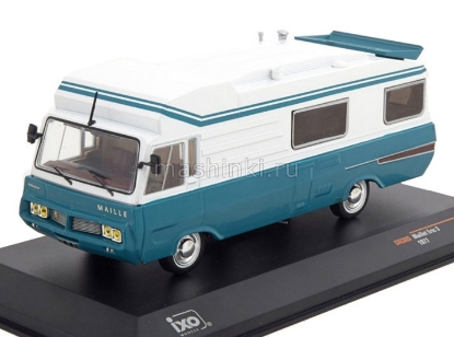 Изображение IXO 1/43 PEUGEOT J7 MAILLET Eric 3 кемпер 1977 dark turquois/white