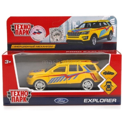 Изображение ТЕХНОПАРК FORD Explorer Спорт 12 см желтый