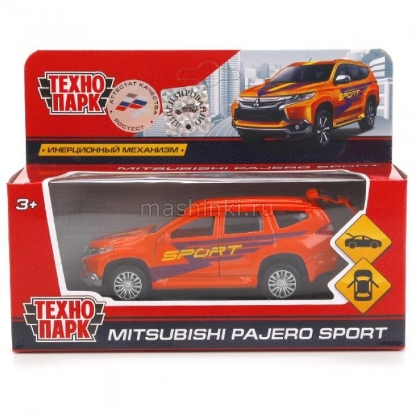 Изображение ТЕХНОПАРК MITSUBISHI Pajero Sport 12 см оранжевый