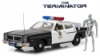 Изображение GREENLIGHT 1/18 DODGE Monaco Metropolitan Police фигурка Терминатора T-800 (к/ф Терминатор) 1977