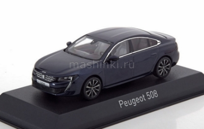 Изображение NOREV 1/43 PEUGEOT 508 Sedan 2018 dark blue