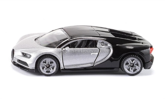 Изображение SIKU BUGATTI Chiron серебристо-черный