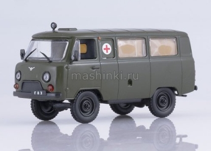 Изображение АЛ-244 1/43 УАЗ-452А санитарный хаки (30.10.2018)