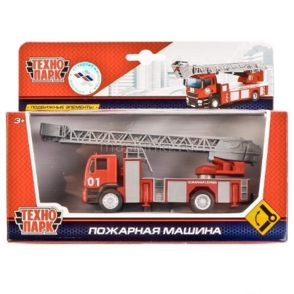 Изображение ТЕХНОПАРК 1/64 Пожарная машина подвижная лестница