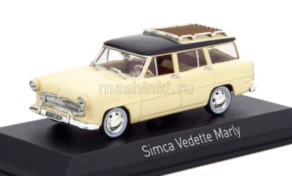 Изображение NOREV 1/43 SIMCA Vedette Marly 1957 paille yellow/black