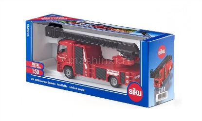 Изображение SIKU 1/50 MAN пожарная машина поворотная лестница красный
